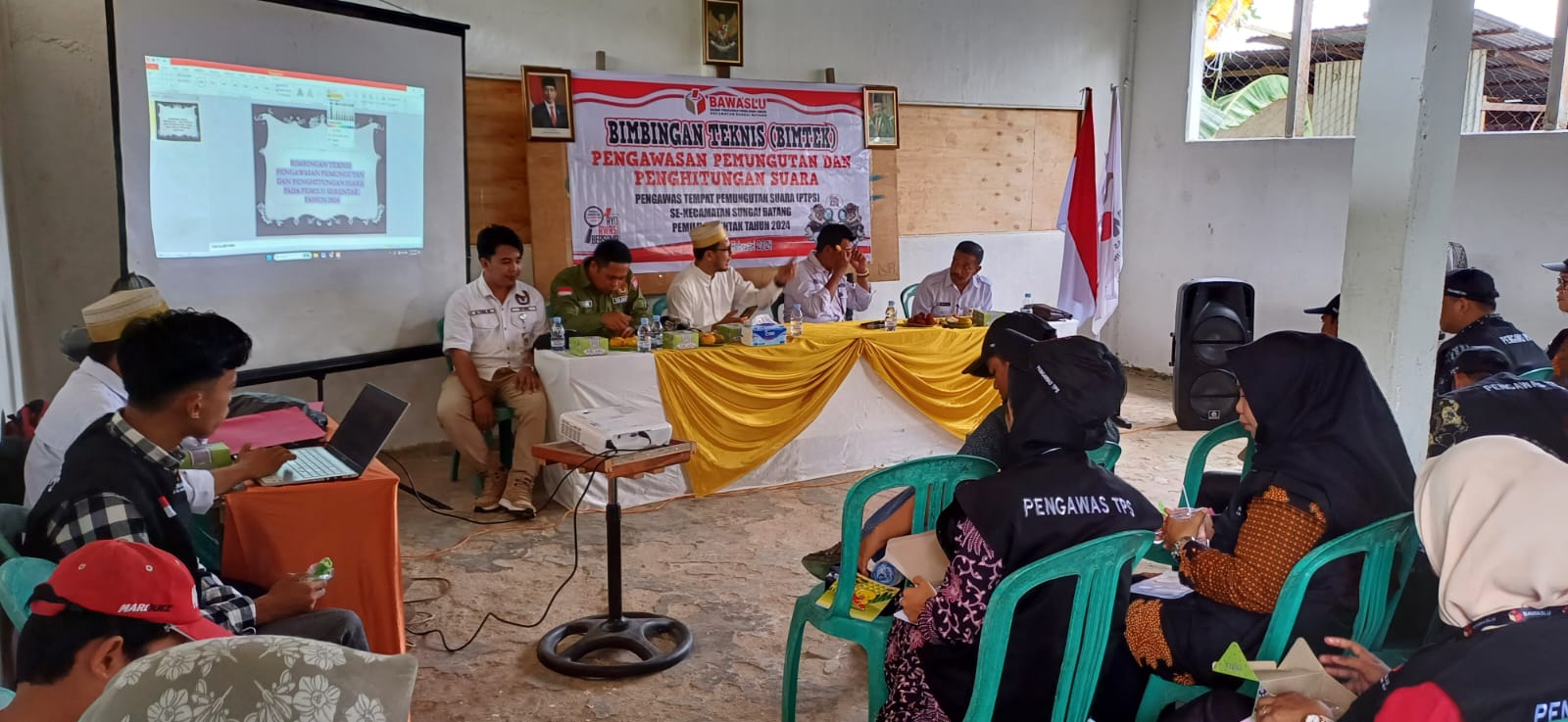 Abus Siraj, S.Pt hadiri Bimtek PTPS di kec. Sungai Batang